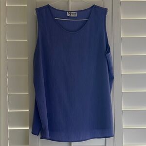 Maggie Sweet Sleeveless Blue Tank Top